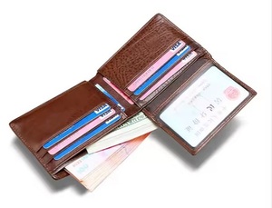 กระเป๋าสตางค์แฟชั่นหนังแท้สองพับดีไซน์คลาสสิกและเพรียวบางพรีเมียม - Product Image 2