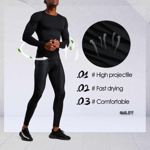 Camisetas de gimnasio de entrenamiento atlético de compresión de secado rápido para hombres personalizadas camisetas de músculo de fitness en blanco con patrón impreso - Product Image 3