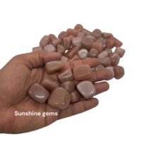 Pierre de soleil polie en vrac et pierre de lune pierres dégringolées pierres précieuses de Quartz naturel pour la guérison sculpté Feng Shui décor à la maison