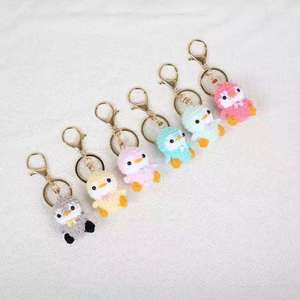 Llavero de Peluche Hecho a Mano con Diseño de Pingüino, Perro y Panda, Plegable, Tejido, Accesorio para Coche - Product Image 2