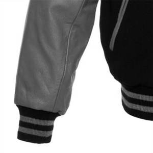 "Trendy Wool Vinyl Varsity Jacket-Suave, cómoda e ideal para el estilo casual y los entusiastas del deporte" - Product Image 6