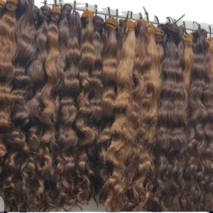 100% Extensiones y pelucas de cabello humano a granel con ondas naturales crudas sin procesar Color de cabello indio Color de cabello natural - Product Image 4