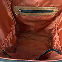 Doğal Sığır Derisi Vintage Taktik Açık Hava Sırt Çantası Kahverengi Lüks Özel Tasarım Dayanıklı Fermuarlı Kapatma 36-55L Polyester