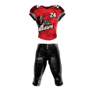 Uniforme de Fútbol Americano Unisex de Diseño Personalizado, Ropa Deportiva de Secado Rápido, Traje sin Mangas, Transpirable, 100% Poliéster, para Todas las Temporadas - Product Image 1