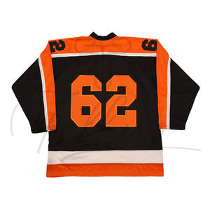 Maillot de hockey sur glace pour hommes, service OEM, nom d'équipe personnalisé, séchage rapide, respirant, 100% polyester, vêtements de sport en gros - Product Image 2