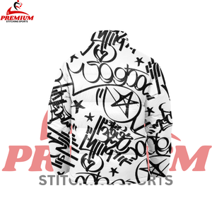 Vestes d'hiver pour hommes personnalisées en gros, coton chaud, coupe courte, rembourrage matelassé, impression par sublimation, fermeture éclair, respirant - Product Image 4