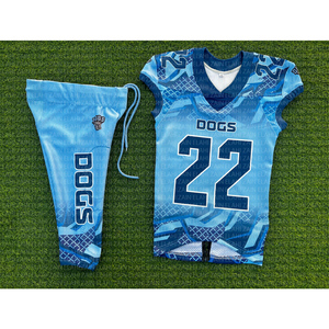 ชุดกีฬาปักลายผ้าทอลายทแยงเครื่องแบบอเมริกันฟุตบอลใส่สบายออกแบบได้ตามต้องการ - Product Image 1