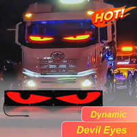 Devil Eyes Light App-Tablero de señal de coche LED programable Panel de matriz de luz de mensaje de desplazamiento USB para póster de coche