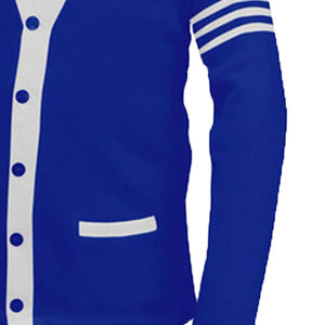 Suéter Cárdigan de Punto Grueso de Manga Larga Unisex al por Mayor, Cuello en V, Frente Abierto, Transpirable, 100% Algodón - Product Image 3