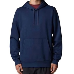 Logo personnalisé Meilleure vente Sweat à capuche de sport grande taille pour hommes Hiver Respirant Séchage rapide Manches longues Sweat à capuche de fitness pour hommes Couleur bleue - Product Image 4