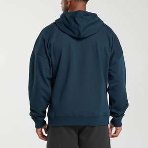 High Quality <b>Men's</b> Oversized Zipper <b>Hoodies</b> Heavyweight Cotton Fleece Custom <b>Black</b> Custom Blank Full <b>Zip</b> <b>up</b> <b>Hoodies</b> - Product Image 6