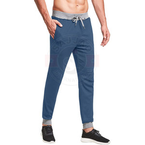 Custom Logo Printed Streetwear Cotton Elastic <b>Pants</b> Trousers For <b>Men</b> - Product Image 1