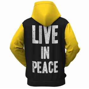 Sudadera con capucha para hombre con impresión de logotipo personalizado y hombros recortados y tela de mezcla de algodón suave para un aspecto moderno y relajado - Product Image 2