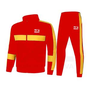 Chándal de gimnasio de invierno para hombre con bolsillos con cremallera, conjuntos de poliéster con cremallera completa a la moda, etiqueta personalizada, gran oferta, técnicas teñidas lisas - Product Image 4