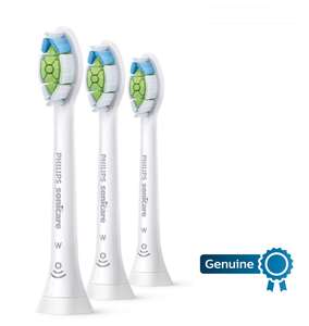 Têtes de brosse à dents électriques de rechange authentiques Philips Sonicare W DiamondClean, blanches, lot de 3, HX6063/65 - Product Image 2
