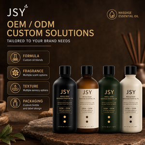 Huile de massage au gingembre et à l'armoise <span class=keywords><strong>JSY</strong></span> pour les épaules, le cou et le dos, huile essentielle végétale chauffante pour le corps entier, spa, marque privée OEM ODM - Product Image 4
