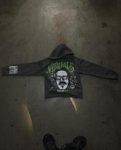 Sweats à capuche unisexe imprimé à la demande de haute qualité Sweats à capuche surdimensionnés personnalisés pour hommes Sweats à capuche en coton polaire pour hommes - Product Image 4