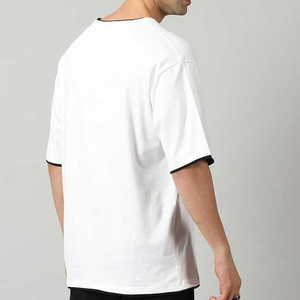 T-shirts unis en coton pour hommes Tissu confortable de qualité supérieure fabriqué au Pakistan Design unique pour hommes - Product Image 6