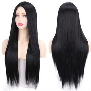 ผมเวียดนามแท้คุณภาพเยี่ยมแบบตรง 28 นิ้ว สีส้ม สำหรับวิกผมแบบลูกไม้ด้านหน้า ขายส่งและดรอปชิปปิ้ง - Product Image 1