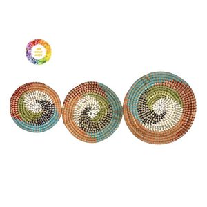 Handmade Seagrass <b>Wall</b> <b>Plates</b> Coastal & Bohemian Home Styling Accent - Product Image 6