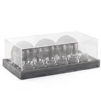 Plateau de service alimentaire multifonctionnel personnalisable en résine époxy, thème marbre, design industriel, acrylique, Ramadan Diwali