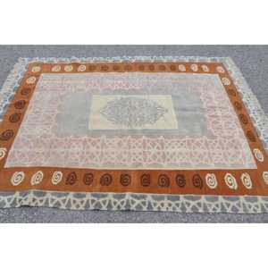 พรมตุรกี, พรมปูพื้นขนาด 5.5x7.2 ฟุต, พรมขนสัตว์สีน้ำตาลเทา - Product Image 2