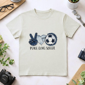 T-Shirt Unisex Casual di Alta Qualità 210GSM 100% Cotone con Logo Stampato in Serigrafia/DTG sul Davanti - Product Image 1