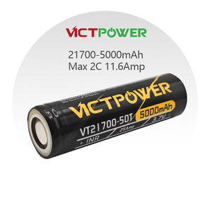 Baterai Ion Litium Silinder 21700 3.7V 5000mAh 25A Isi Ulang Grosir Pabrik - Product Image 1