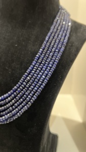 Stand Multi-Strand Dori Collier 6 Couches Réglables Saphir Perles 3-5mm Naturel Style Ethnique Mode De Mariage - Product Image 5