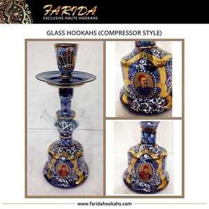 Cachimbas de vidrio soplado a mano egipcias de lujo personalizadas, estilo compresor de alta calidad con diseño único, Shisha con acabado de laca colorida - Product Image 2