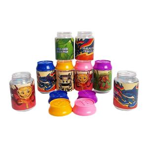 Nuevo en stock: Frascos de plástico de 3.5g con diseño de lata de refresco, 100ml, con tapa colorida, para dulces, hierbas secas y flores. - Product Image 1