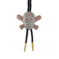Mode élégant en gros personnalisé Rose fleur métal Western Bolo cravate fournitures