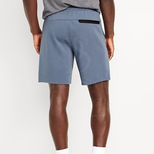 Pantalones cortos de gimnasio de cintura media ecológicos informales personalizados para hombre patrón sólido Cierre de cordón de algodón antiarrugas - Product Image 4