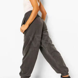 Pantalones de lavado ácido para mujer, pantalones hechos de algodón, pantalones de lavado ácido de calidad superior para mujer - Product Image 2