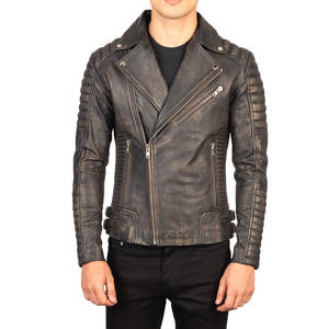 Chaqueta de cuero a prueba de viento para hombre al mejor precio con logotipo personalizado Chaqueta de invierno de cuero de nuevo estilo duradero con logotipo frontal personalizado - Product Image 4