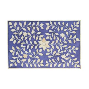 Boîte à bijoux indienne faite à la main de luxe personnalisée en incrustation d'os en résine florale artisanat en incrustation d'os de chameau Style ange pour le stockage de cadeaux en gros - Product Image 6