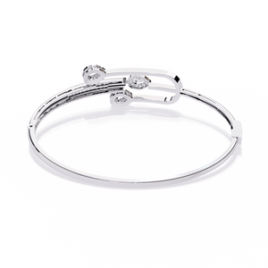 Fabulous 18K <b>Gold</b> Lab Grown Diamond Bracelet & <b>Bangle</b> - Product Image 5