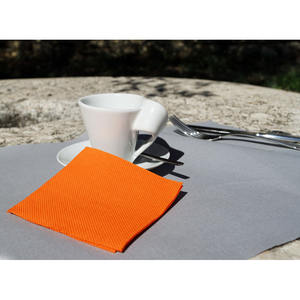 Serviettes Microdot Orange 20x20cm 100 pièces 24 paquets B2B - Product Image 1