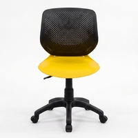Chaise de bureau moderne ARSU, siège coloré, dossier en maille noire, base pivotante en acier inoxydable, hauteur réglable, pour bureau à domicile et atelier