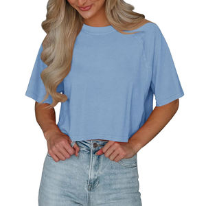 Prix raisonnable Offre Spéciale femmes respirant haut court conception personnalisée femmes haut court vêtements de rue haut court - Product Image 2