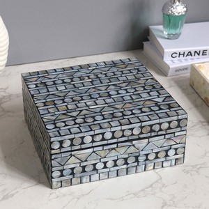 Precio competitivo, joyero con incrustaciones de concha de Capiz, cajas de nácar, tamaños personalizados, diseños compatibles - Product Image 6