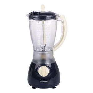 Frullatore Elettrico Domestico Kooper 1.8L, 4 Velocità con Funzione Pulse, 350W, Blu e Avorio, Silenzioso, per Tritare Ghiaccio, Spina UK 220V, 4 Lame - Product Image 1