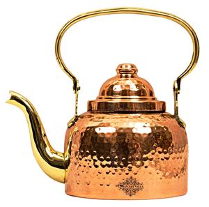 Modern Luxury Spouted <b>Tea</b> Pot <b>Kettle</b> Indian Origin <b>Tea</b> Safe Pot Copper TQC Brand Wedding Application Wholesale - Product Image 6