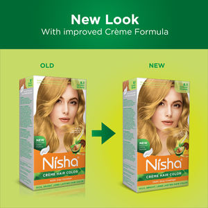 Nisha 100% gris couverture longue durée couleur de cheveux blond doré 20g + 20ml pochette permanente crème couleur de cheveux pour les femmes - Product Image 2