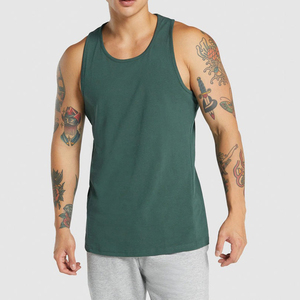 Hot Sale 100% New Cotton Polyester Men's Oversized Casual <b>Running</b> Tank Top Custom Color Breathable Quick Dry Style Knitted Top - Product Image 1