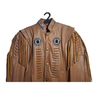 Modern Style autumn Winter Wear Top High Fringed & Beaded <b>Western</b> <b>Jackets</b> For Men - Product Image 3