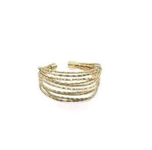 Bracelet design simple en laiton Style Bracelet en or personnalisé Bracelets et bracelets en laiton plaqué or Manchette pour taille personnalisée - Product Image 4