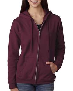 Sudadera con Capucha de Forro Polar Fino para Mujer, Manga Larga, Estampada, 100% Algodón Ecológico, Decoración Frontal, Talla Grande - Product Image 2