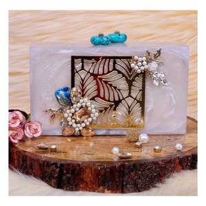 BOOST LINKED Handmade Eco-friendly Resin Clutch Luxury Designer Purse with Customizable Options and Decorative Design - Product Image 2