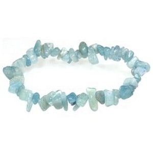 Bracelet à puce en calcite bleue naturelle, bracelet à puce en pierre de cristal, bracelet à puce en pierre précieuse pour femmes, cristal naturel coloré - Product Image 2